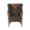 Archie Grey Wingback Armchair