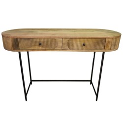 Deco Oval Console Table