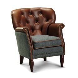 Teddy  Grey Tweed Armchair