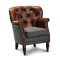 Teddy  Grey Tweed Armchair