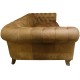 Classic Chesterfield Leather 4 Seater Vintage Sofa  