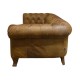 Classic Chesterfield Leather 3 Seater Vintage Sofa  