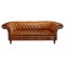 Vintage Classic Chesterfield Tan Leather Sofa