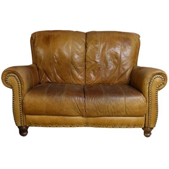 Vintage Highback Leather Sofa