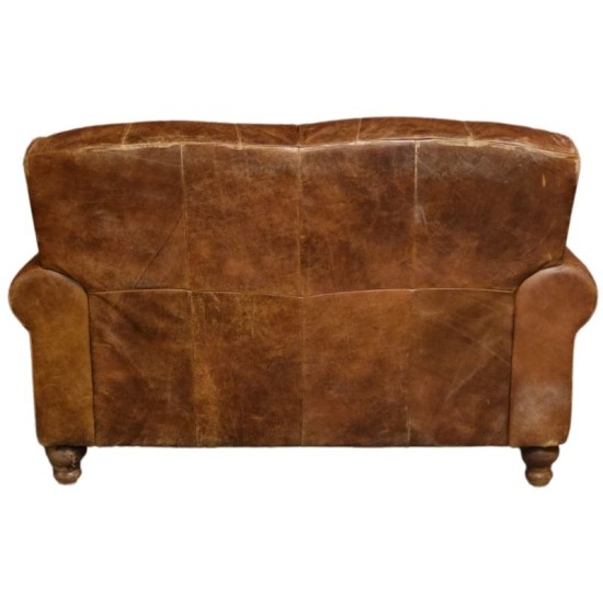 Highback Leather Sofa 2 Seater 