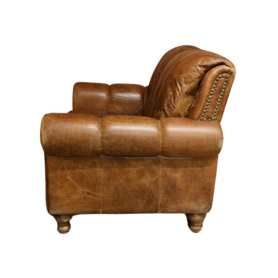 Highback Leather Sofa 2 Seater 