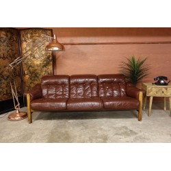 Vintage Aniline Leather Sofa