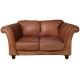 Tan Leather 2 Seater Sofa