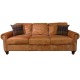 Tan Leather 3 Seater Sofa