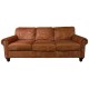 Tan Leather 3 Seater Sofa